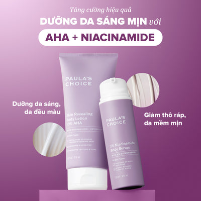 Tinh chất làm sáng và làm dịu da cơ thể với 5% Niacinamide 5% Niacinamide Body Serum