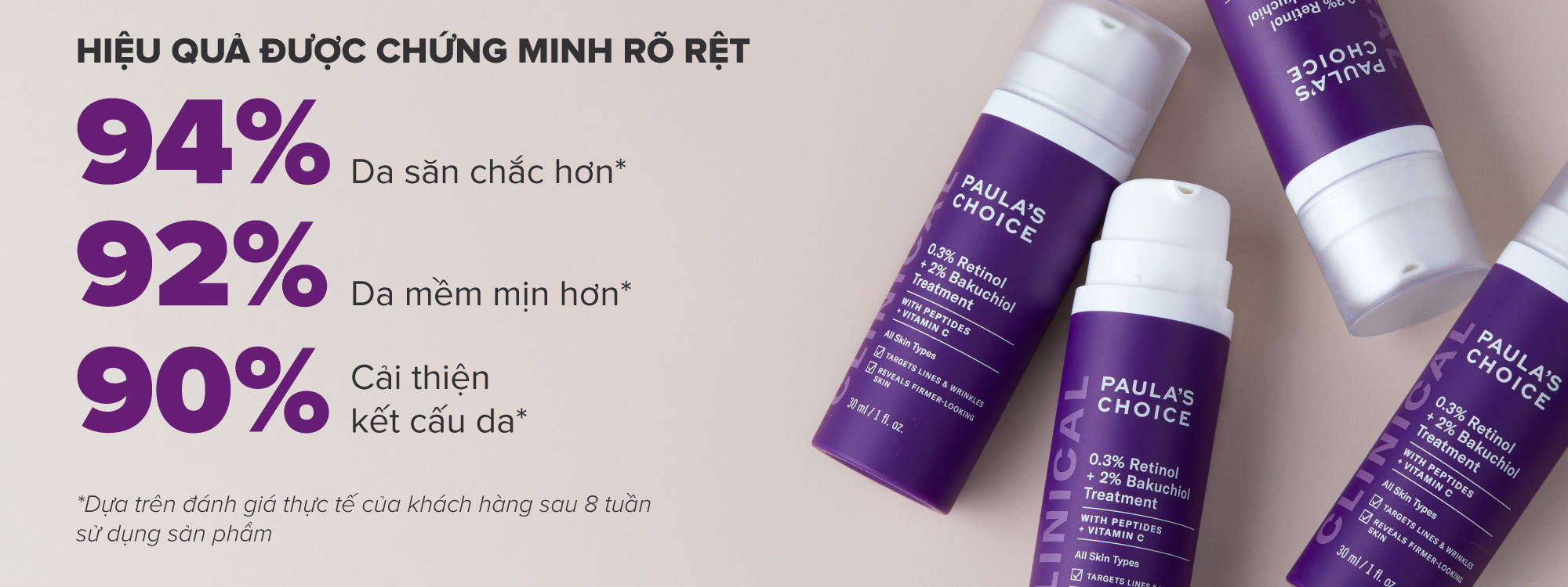 Tinh chất chống lão hóa giúp mờ vết thâm và nếp nhăn Clinical 0.3% Ret – Paula's Choice Việt Nam