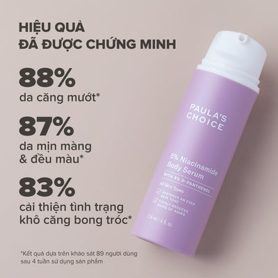 Tinh chất làm sáng và làm dịu da cơ thể với 5% Niacinamide 5% Niacinamide Body Serum